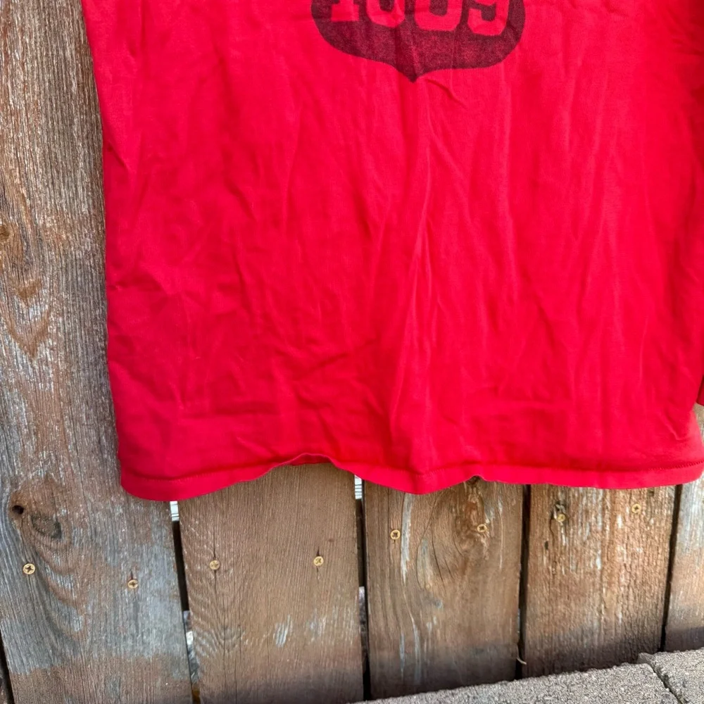 GAP Kids Red Logo Long Sleeve Tee Shirt Size 14-16 - Picture 5 of 7